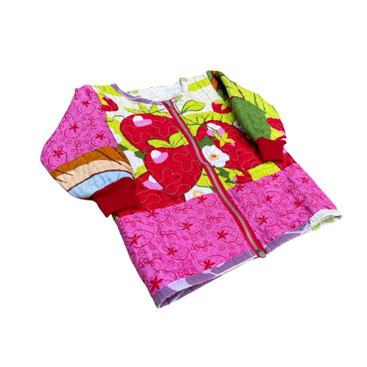 STAWBERRY QUILT JACKET FOR KIDS - 3T