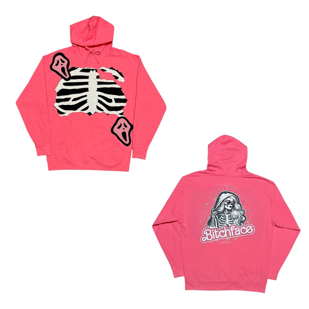 BITCHFACE COLLABORATION HOODIE (Ghost Face) - L