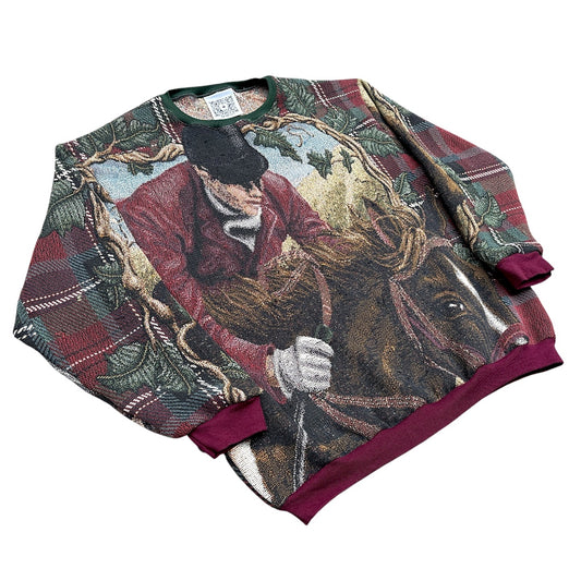 JUMPING HORSES CREWNECK - XL