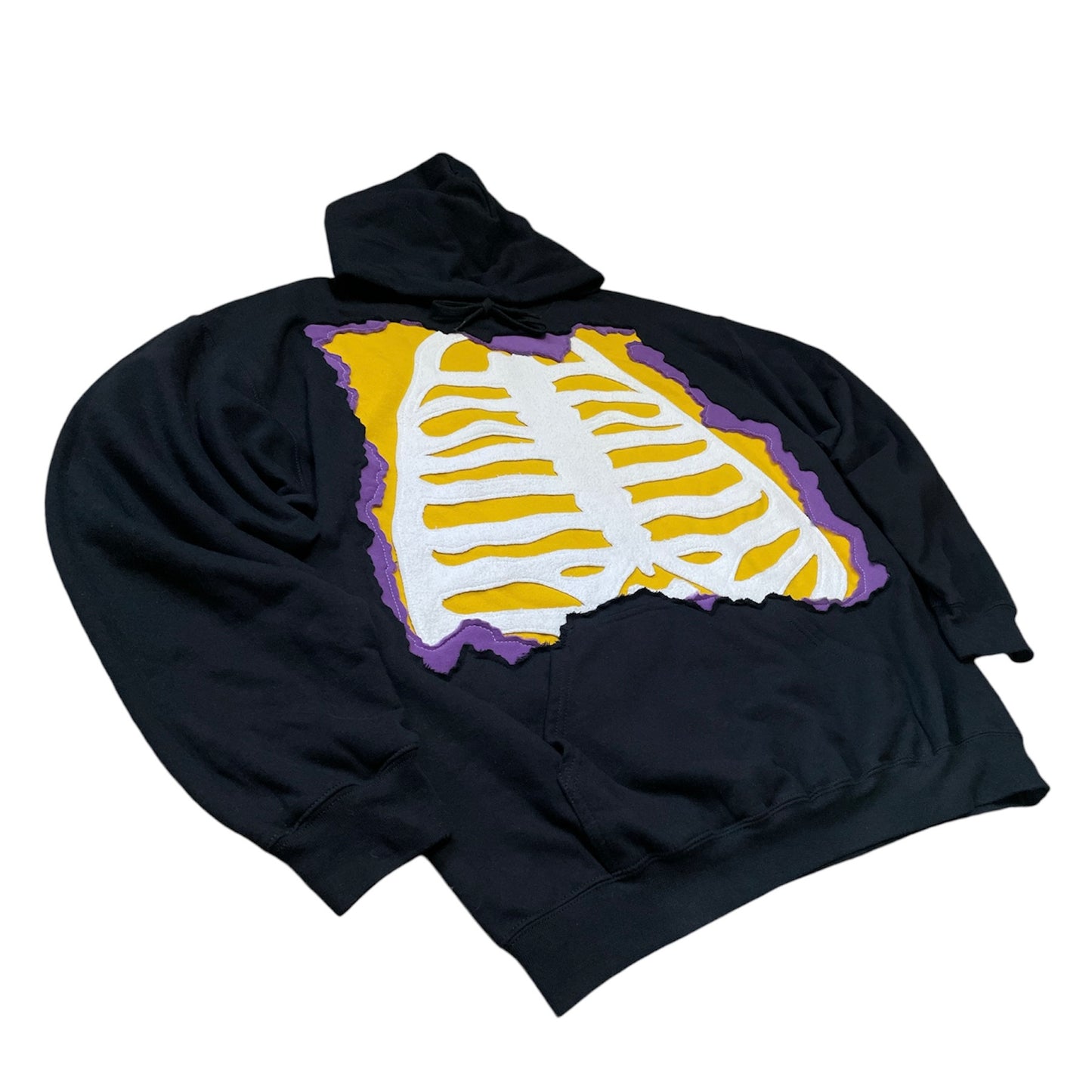 MONSTER MASH SKELETON HOODIE - L