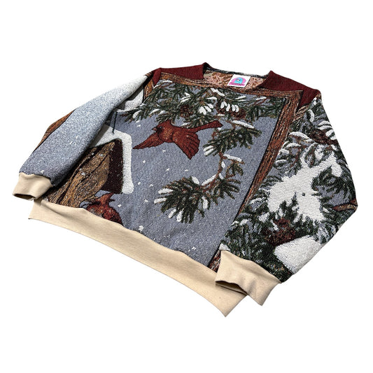 BIRDS OF WINTER CREWNECK- L
