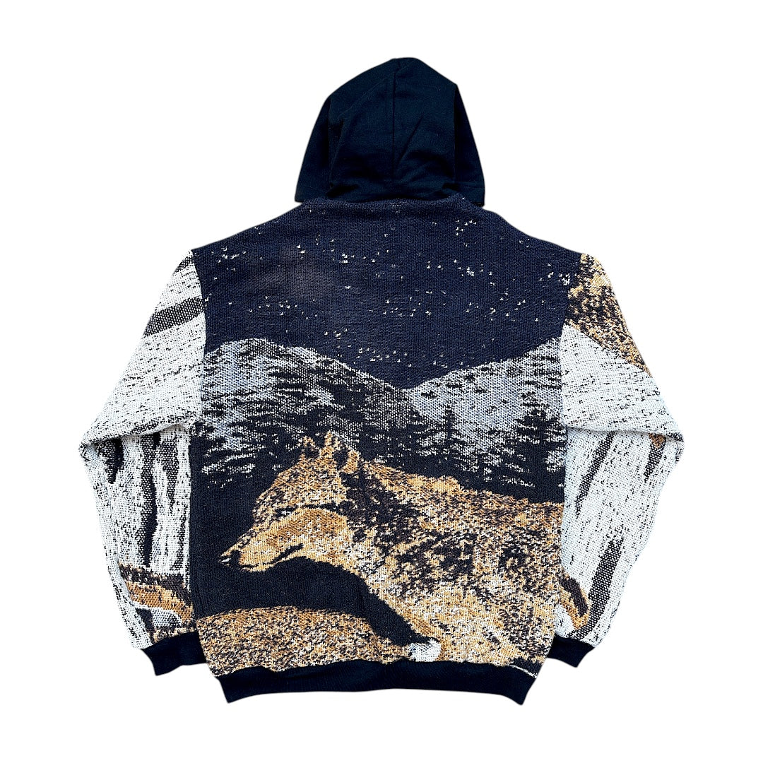 WOLFS IN THE NIGHT HOODIE - M