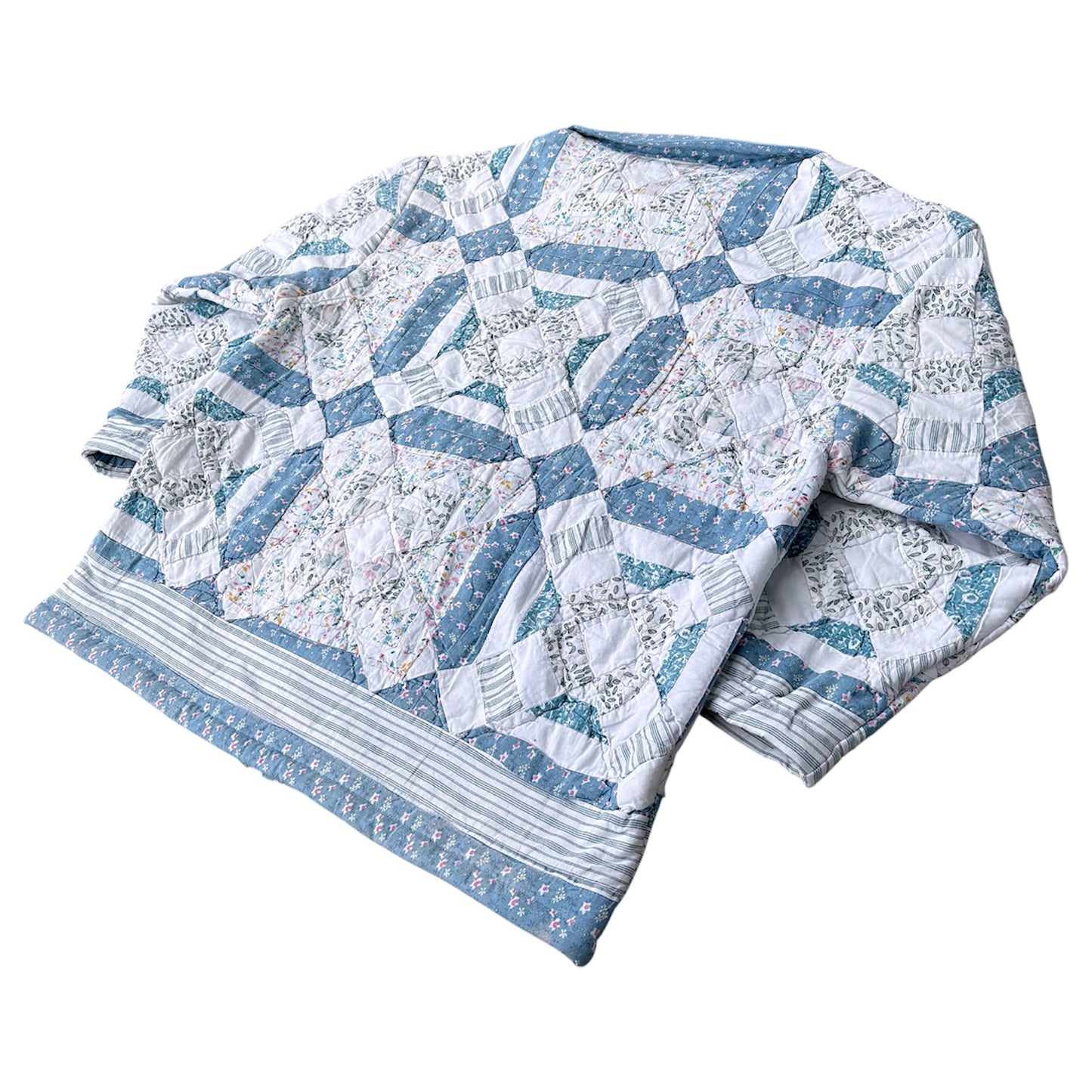BLUE QUILT JACKET - XL
