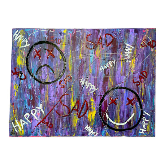 HAPPY SAD - 24 x 18