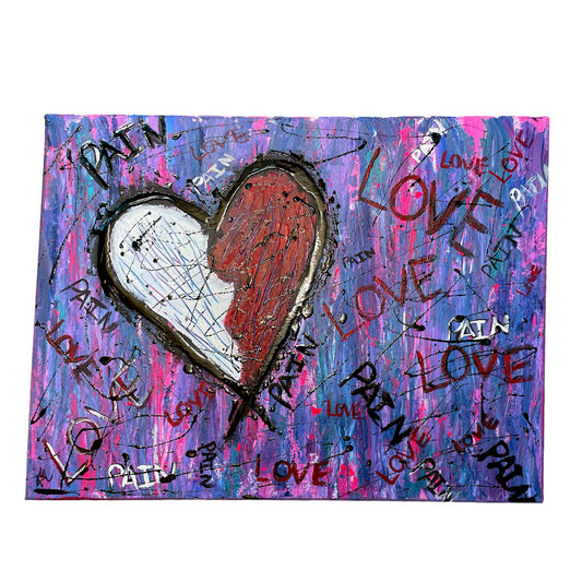 LOVE & PAIN - 24" x 18"