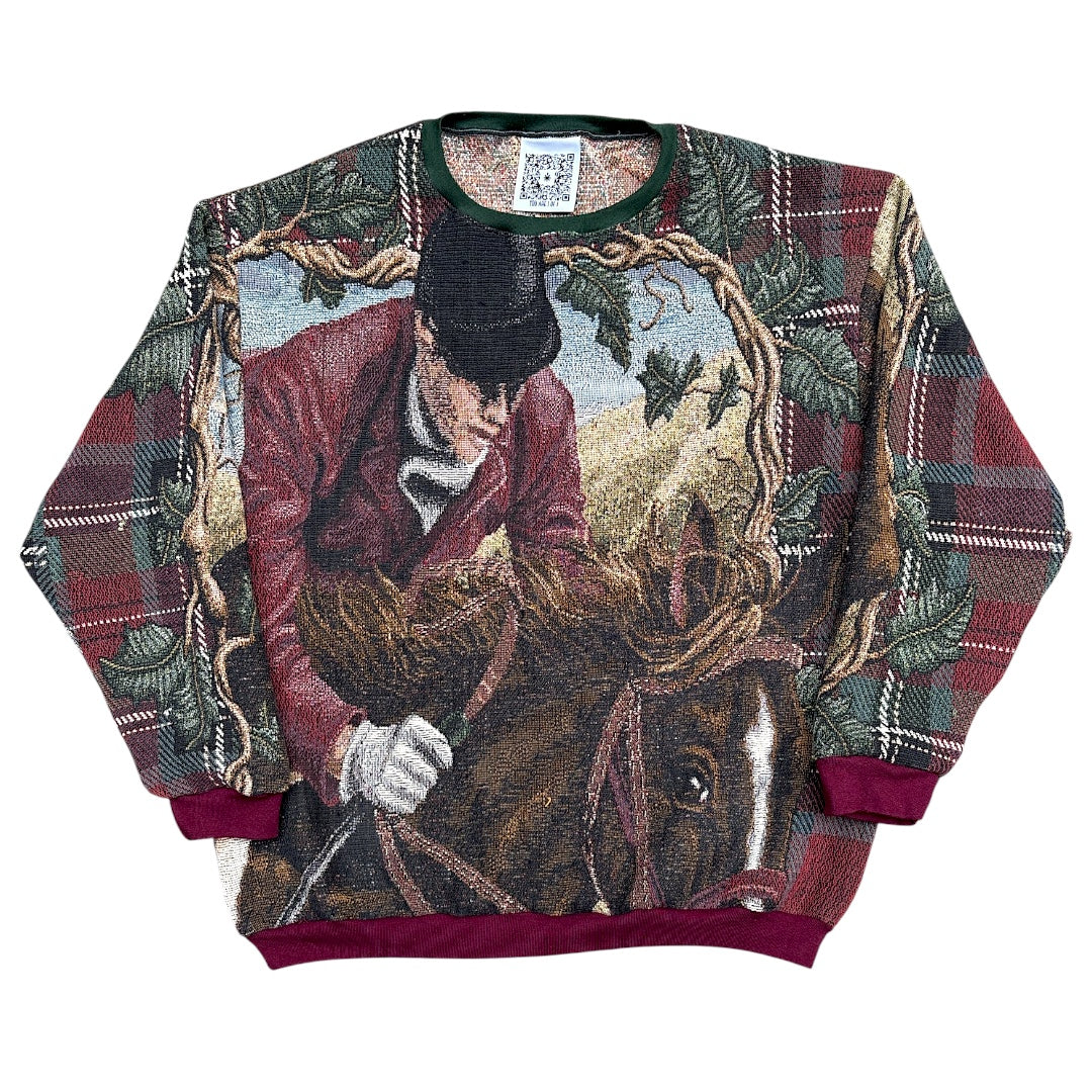 JUMPING HORSES CREWNECK - XL