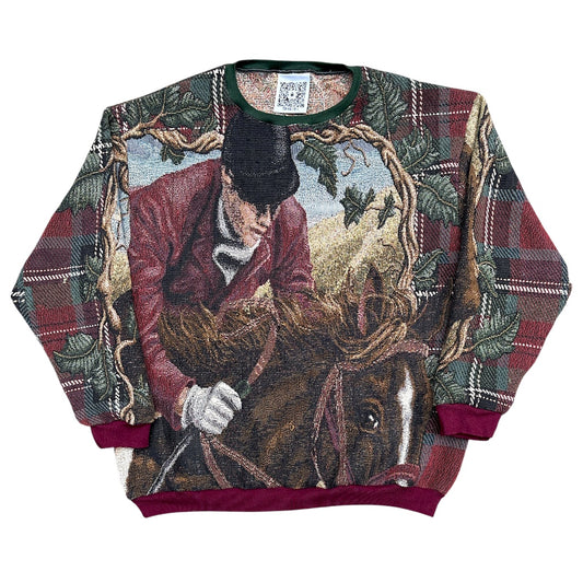JUMPING HORSES CREWNECK - XL