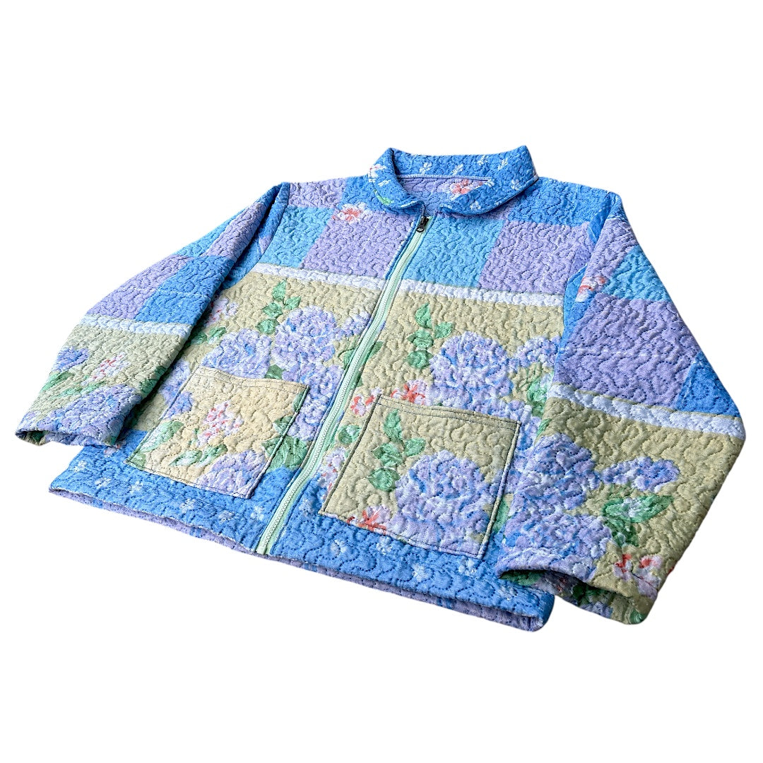 FLORAL QUILT JACKET - L