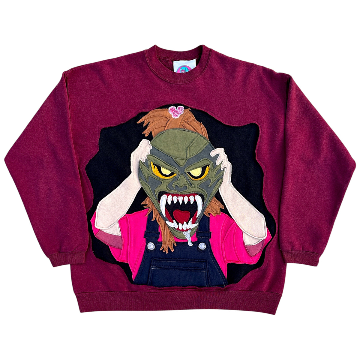 HAUNTED MASK CREWNECK - L