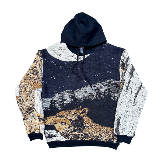WOLFS IN THE NIGHT HOODIE - M