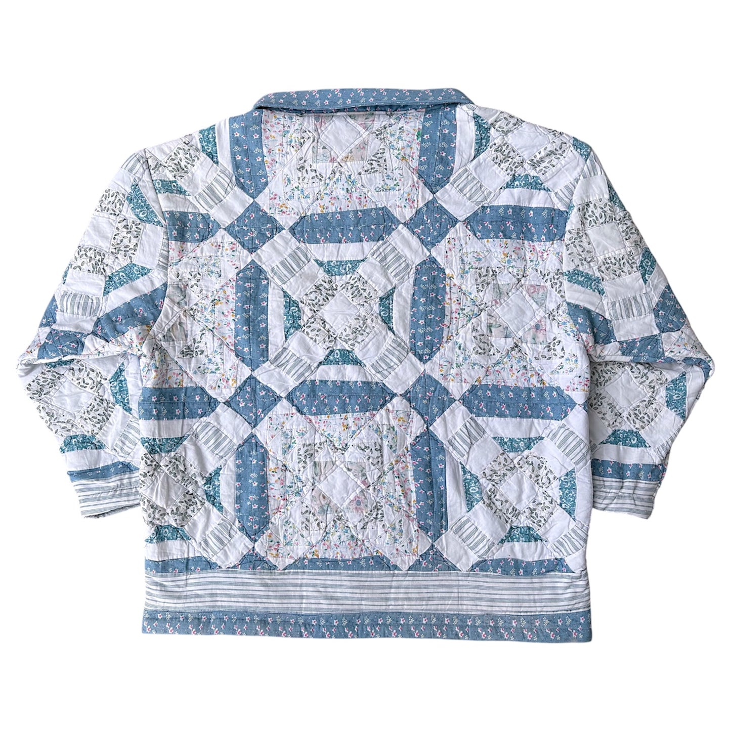 BLUE QUILT JACKET - XL