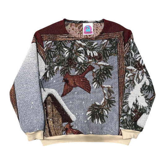 BIRDS OF WINTER CREWNECK- L