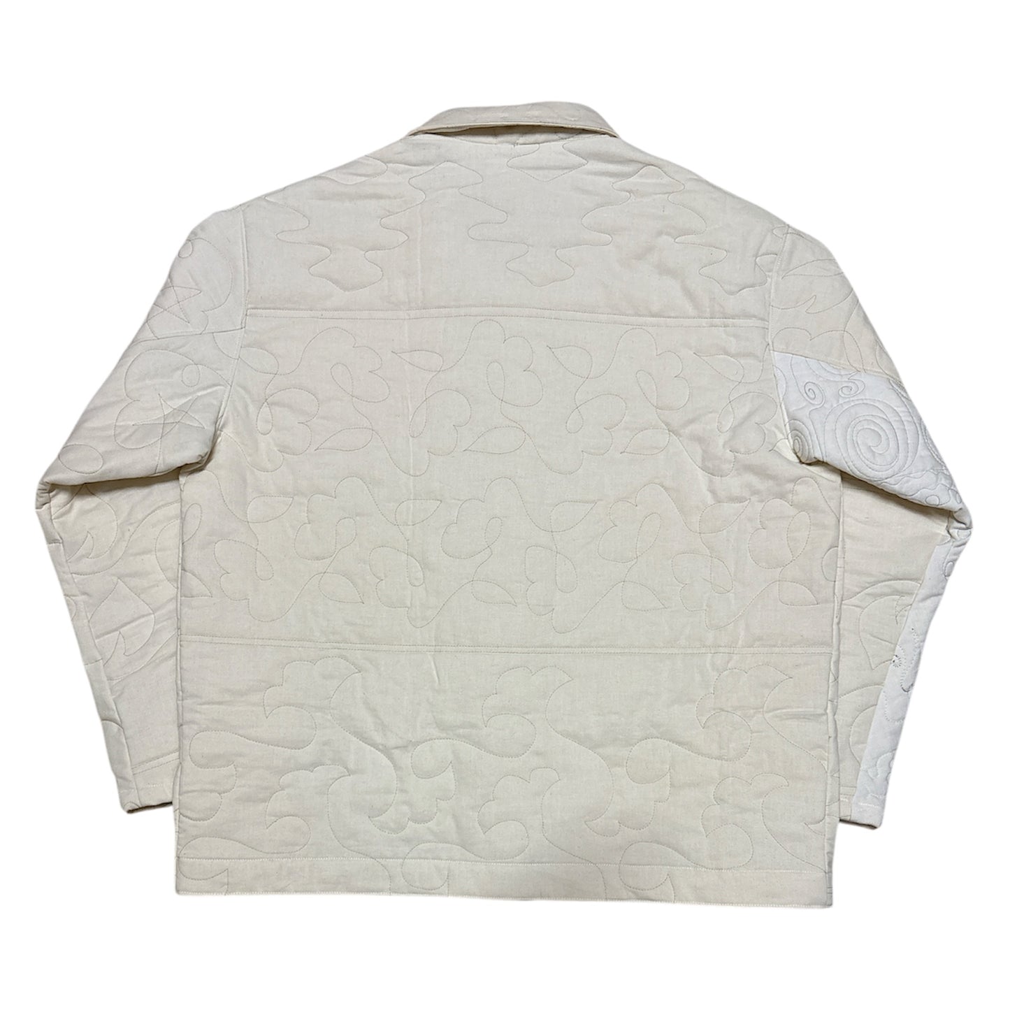 Cream Quilt Chore Jacket - L