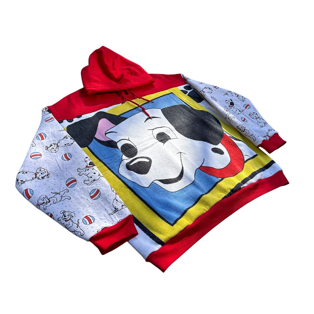 DALMATIAN HOODIE - L
