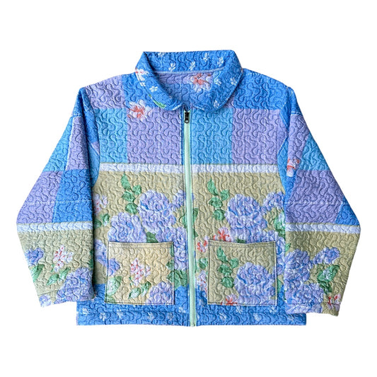 FLORAL QUILT JACKET - L
